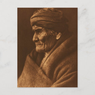Vintage Edward S Curtis Geronimo Photograph Vykort