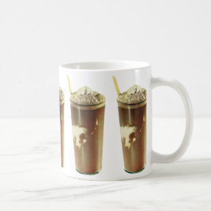 Vintage efterrätt, chokladshake och vispad grädde kaffemugg