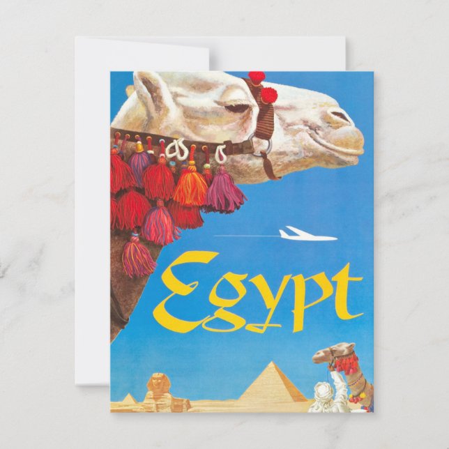 Vintage Egypten Luft Travel Advertisement (Framsida)