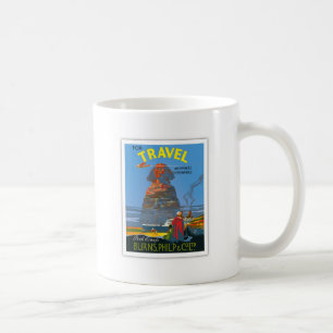 Vintage Egypten Luft Travel Advertisement Kaffemugg
