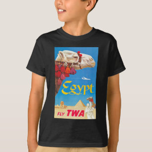 Vintage Egypten Luft Travel Advertisement T Shirt
