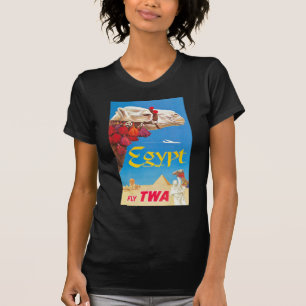 Vintage Egypten Luft Travel Advertisement Tee Shirt