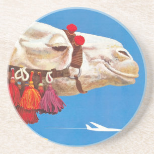 Vintage Egypten Luft Travel Advertisement Underlägg