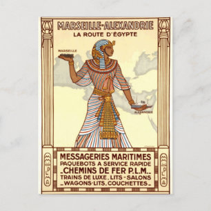 Vintage Egypten Travel Helg Vykort