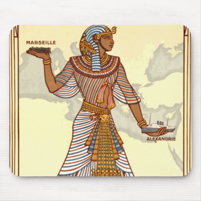 Vintage Egypten Travel Mousepad Musmatta (Framsidan)