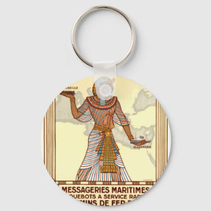 Vintage Egypten Travel Nyckelring