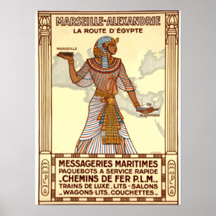 Vintage Egypten Travel Poster