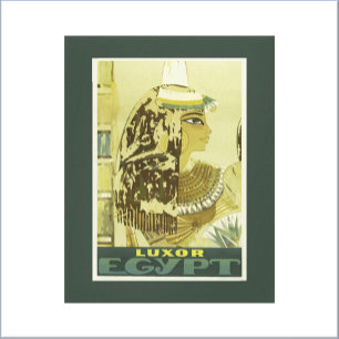 Vintage Egypten Travel Poster Canvastryck
