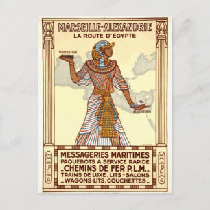 Vintage Egypten Travel Vykort