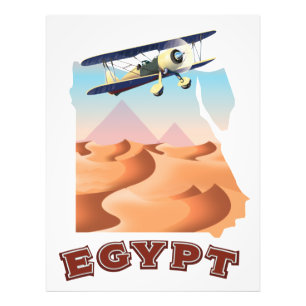 Vintage Egyptenkarta reseposter Fototryck