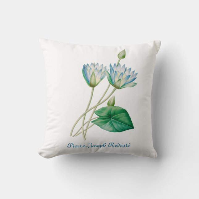 Vintage Egyptian Lotus Flower Kudde (Framsida)