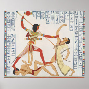 Vintage egyptisk illustration poster