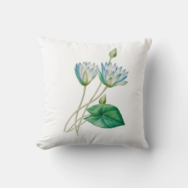 Vintage egyptisk lotusblomma kudde (Framsida)
