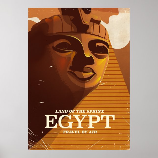 Vintage egyptiska semesterresor poster (Framsidan)