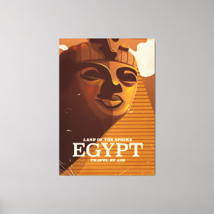 Vintage egyptiska semesterresor poster canvastryck