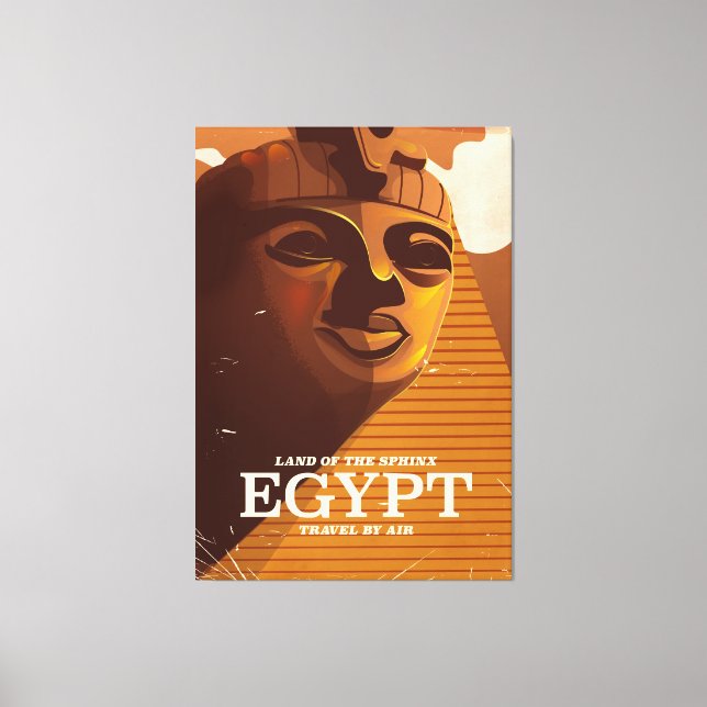 Vintage egyptiska semesterresor poster canvastryck (Framsida)