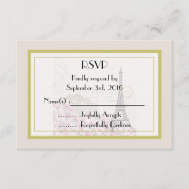 Vintage Eiffel Torn Bröllop OSA