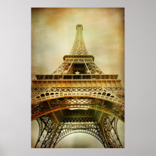 Vintage Eiffel Torn-foto Poster
