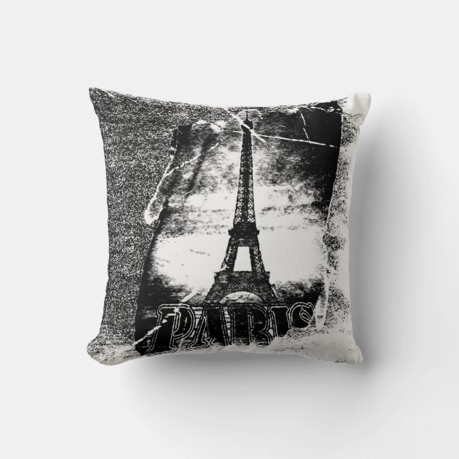 Vintage Eiffel Torn Paris #2 - Pillow Kudde (Framsida)
