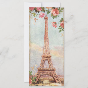 Vintage Eiffel Torn Paris Bokmärken