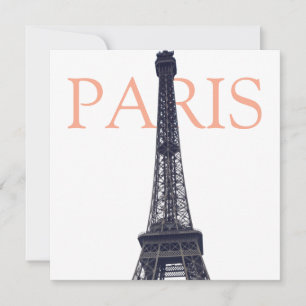 Vintage Eiffel Torn Paris Europe Travel Photo Julkort