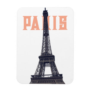 Vintage Eiffel Torn Paris Europe Travel Photo Magnet