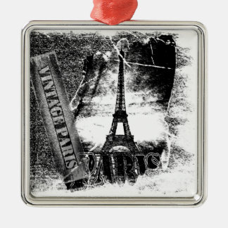 Vintage Eiffel Torn Paris Ornaments Julgransprydnad Metall