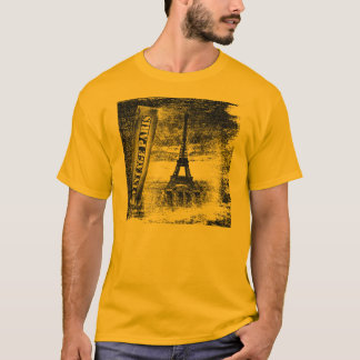 Vintage Eiffel Torn Paris T-shirt
