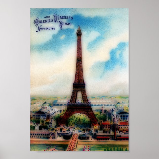 Vintage Eiffel Torn Poster (Framsidan)