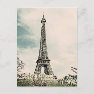 Vintage Eiffel Torn V2 Vykort