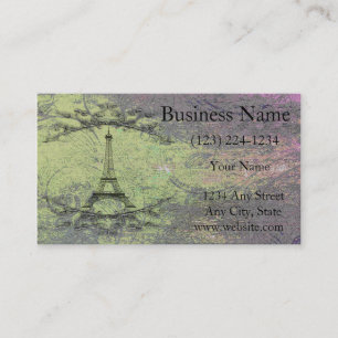 Vintage Eiffel Torn Visitkort