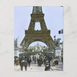 Vintage Eiffel Torn Vykort