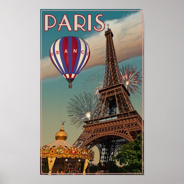 Vintage Eiffel Tower Poster (Framsidan)