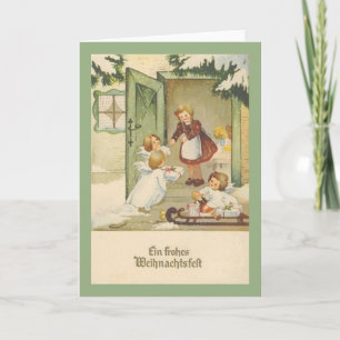 Vintage Ein Frohes Weihnachtsfest Tysk jul Kort