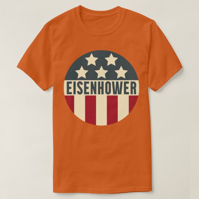 Vintage Eisenhower Kampanj Design T Shirt (Design framsida)