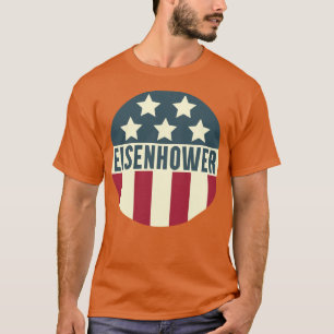 Vintage Eisenhower Kampanj Design T Shirt