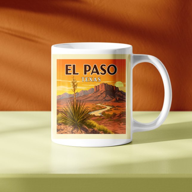 Vintage El Paso Texas Kaffemugg (Skapare uppladdad)