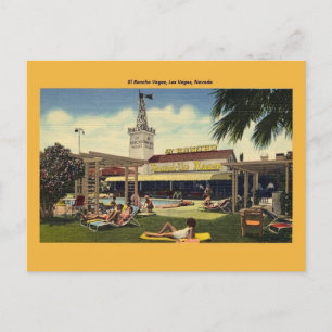 Vintage El Rancho Vegas vykort