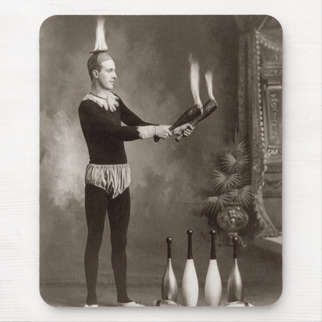 Vintage eldkastare musmatta (Framsidan)