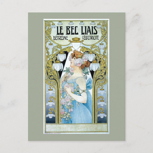 Vintage Electric Light Advertisement Vykort (Framsida)