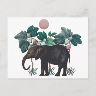 Vintage Elefant Vykort