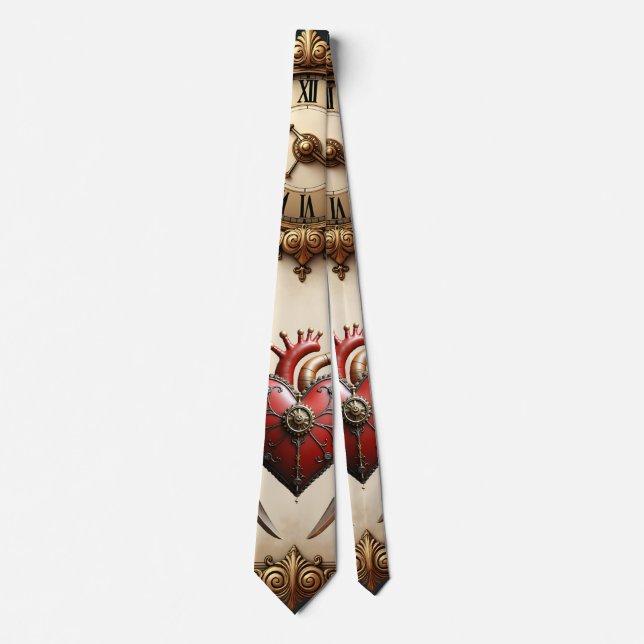 Vintage elegance: an elegant clock and heart.  slips (Framsida)