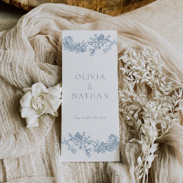 Vintage Elegance Bröllop Ceremony-programmet
