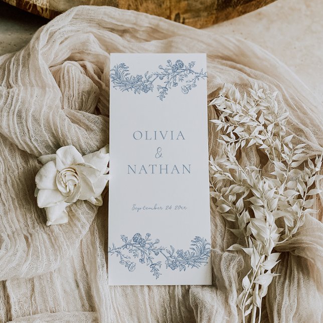 Vintage Elegance Bröllop Ceremony-programmet (Skapare uppladdad)