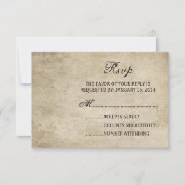 Vintage Elegance Plain Bröllop OSA Card