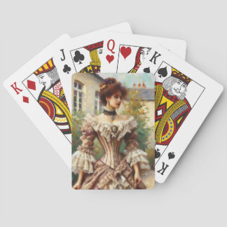 Vintage Elegance Victorian Dam Casinokort