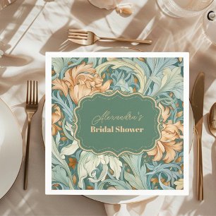 Vintage Elegance William Morris Blommigt Möhippa Pappersservett