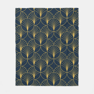 Vintage elegant Art Deco stil sömlös mönster wi Fleecefilt