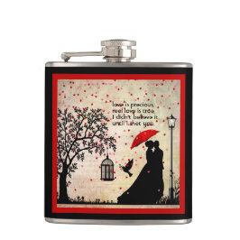 Vintage Elegant Beige & Black Poetry-Valentineser Fickplunta
