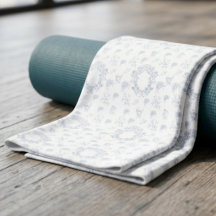 Vintage Elegant Blå Toile Mönster